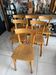 Set of 6 vintage wooden bistro chairs by Baumann
