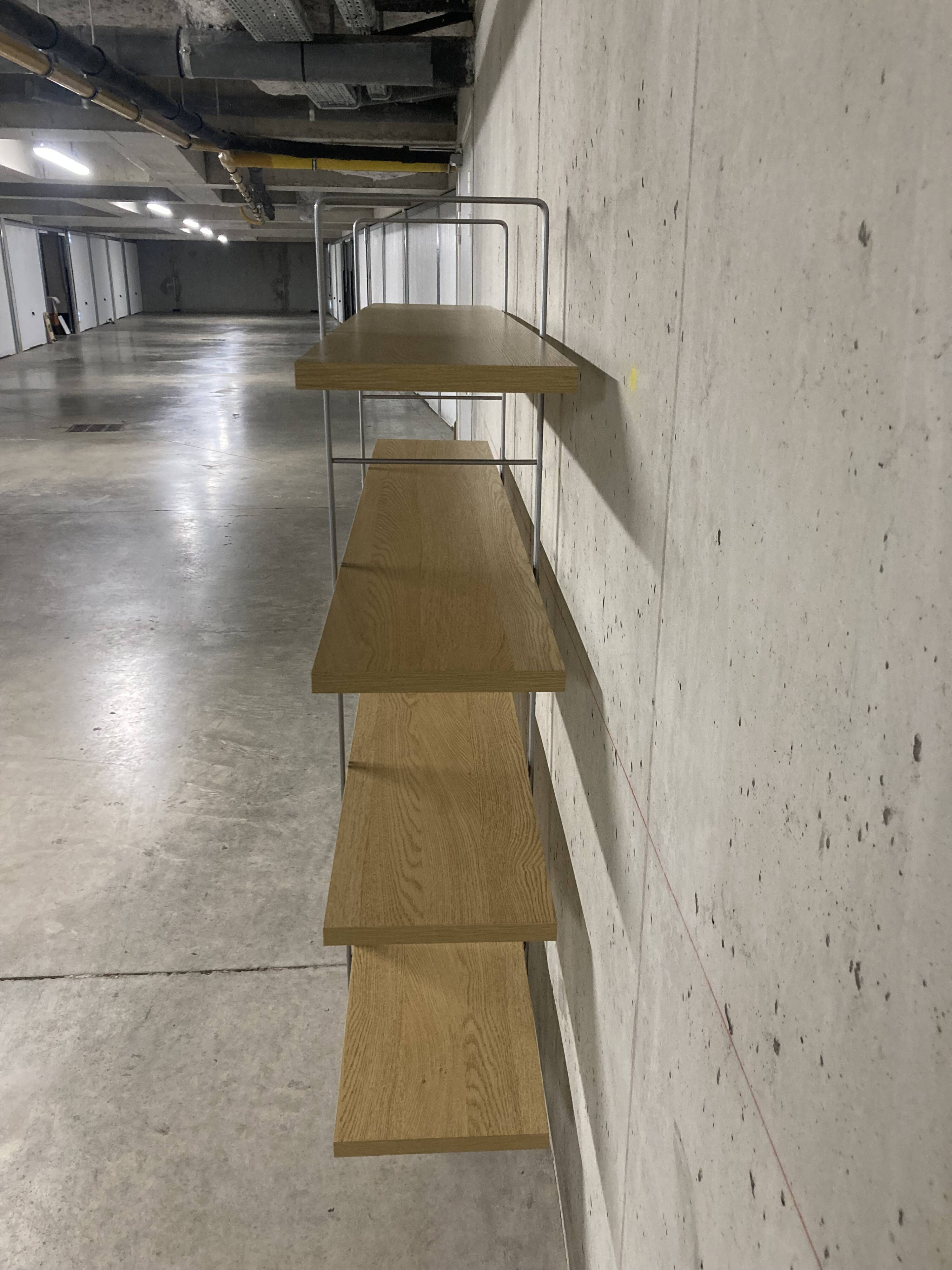 Enetri shelving system vintage oak Niels Gammelgaard for Ikea