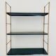 Modular vintage wall shelf, metal and brass circa 1960s