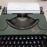 M.j. rooy portable typewriter - made in france 50s