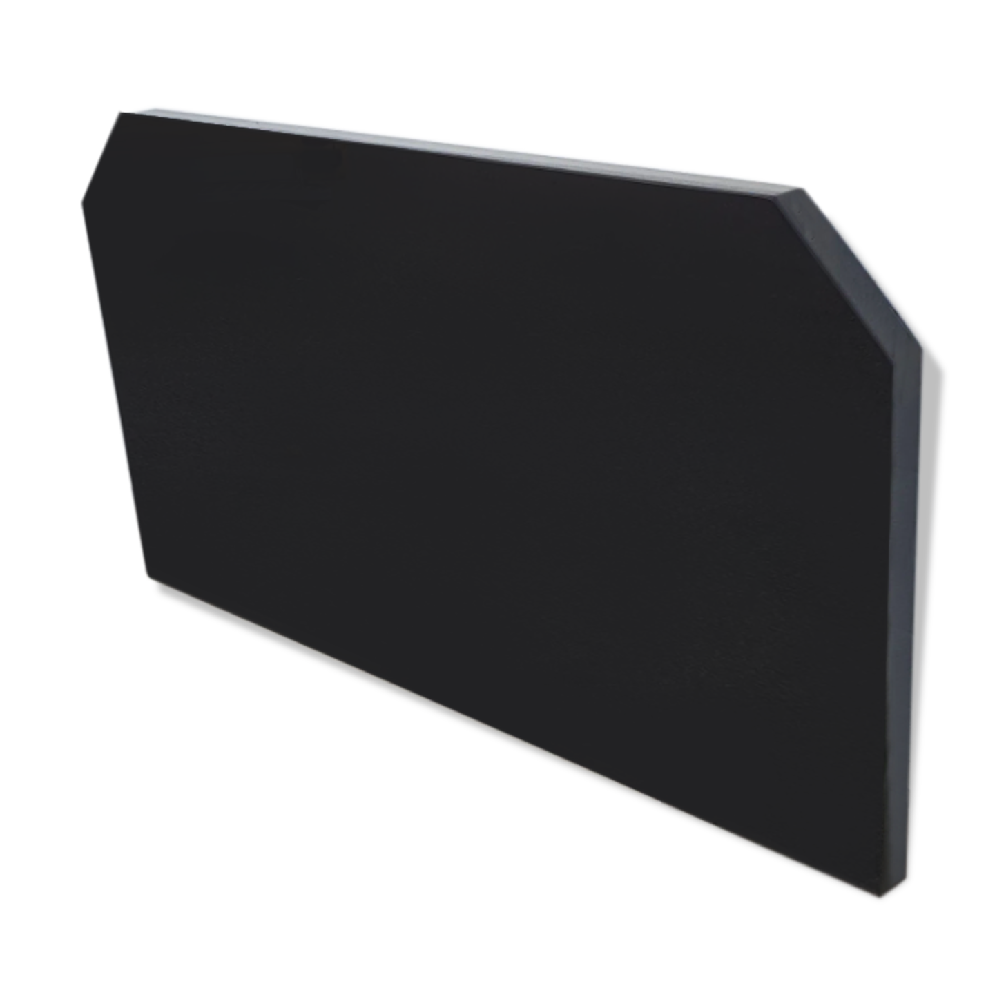 David Lange headboard in black lacquer wood from 1980