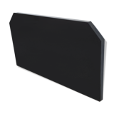 David Lange headboard in black lacquer wood from 1980