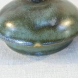 Sugar bowl in flammé rigging signed Denbac