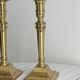 Antique gilded metal candlesticks