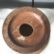 Paire de bougeoirs en bois, années 1950