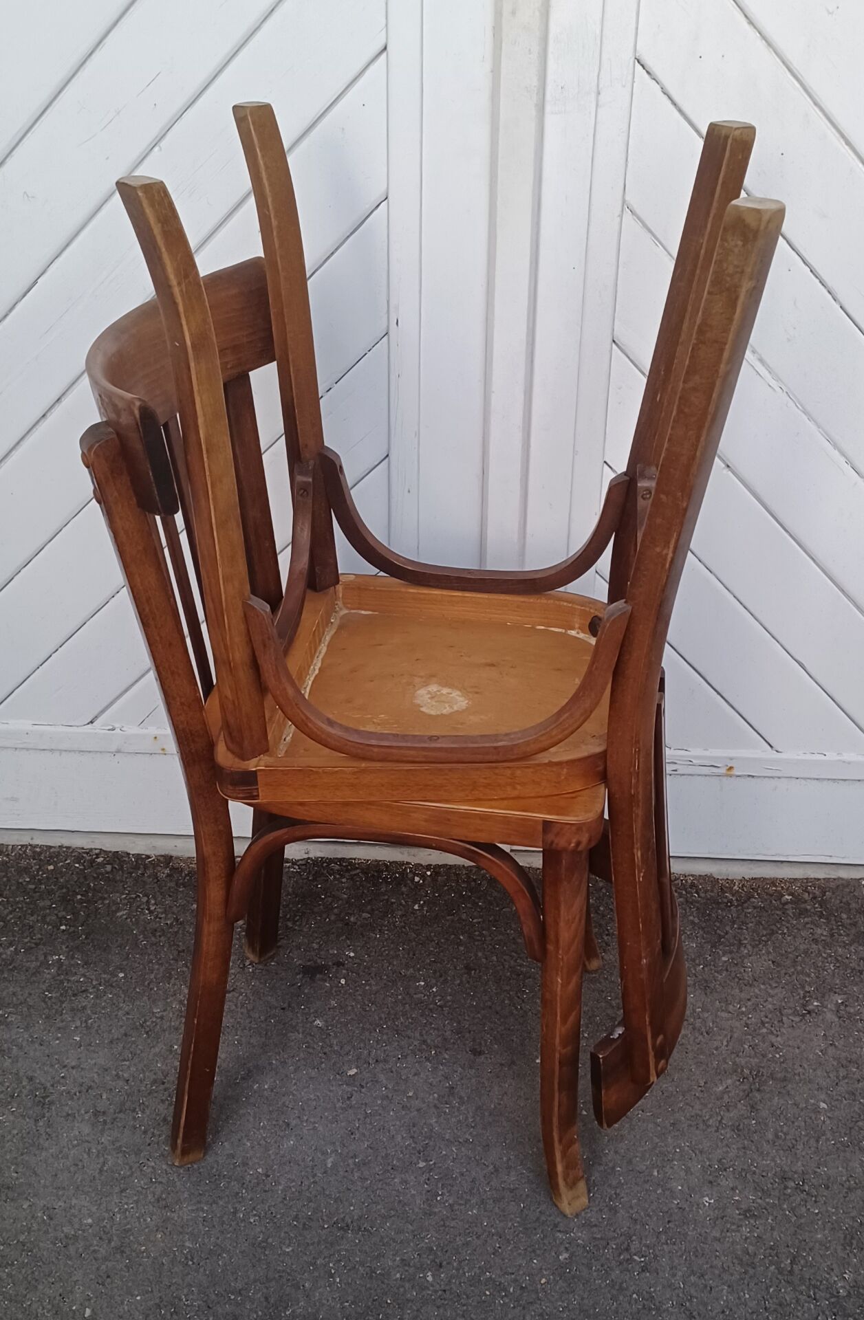 Pair of Baumann bistro chairs