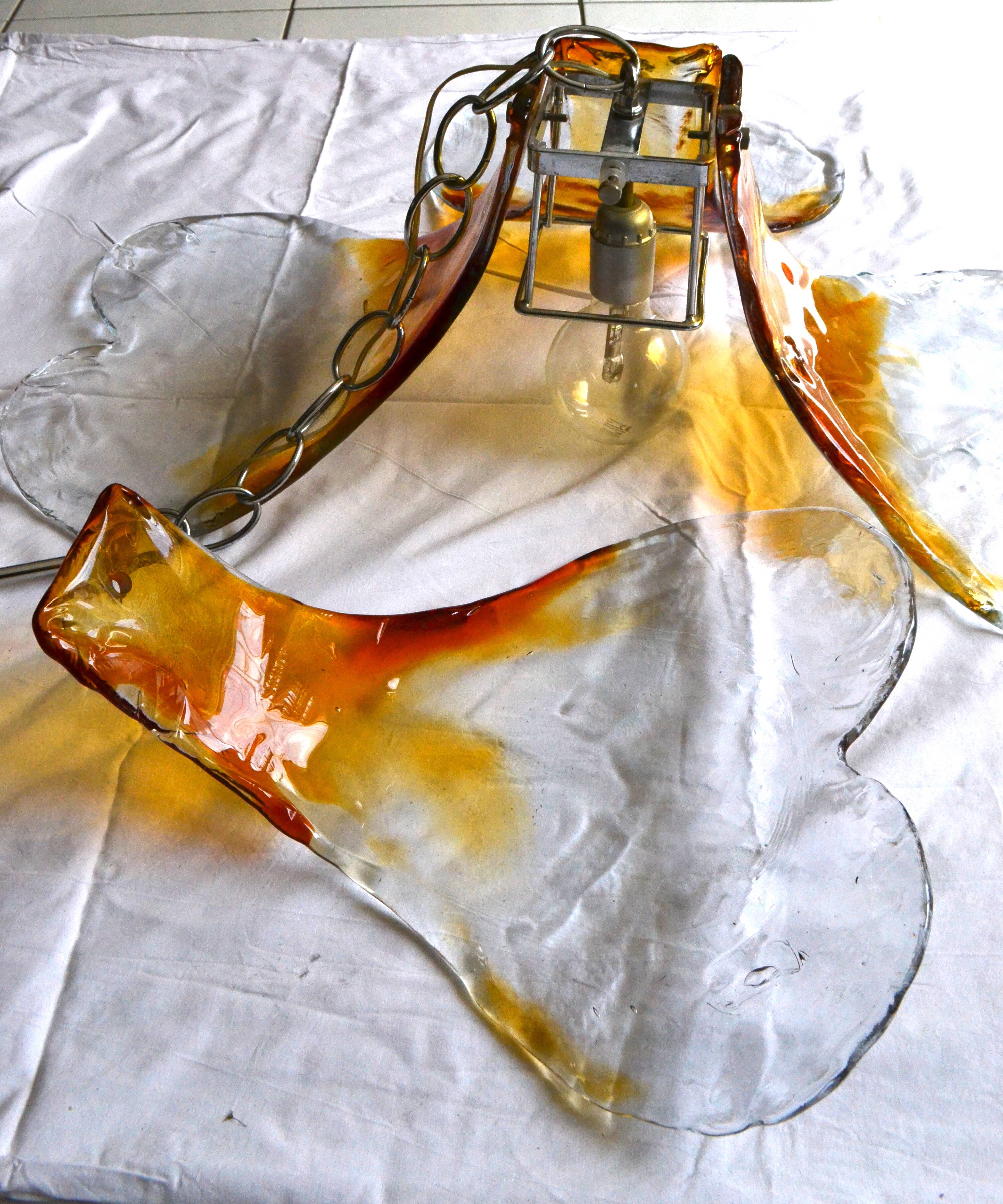 Suspension Carlo Nason Verre de Murano pour Mazzega années 60/70