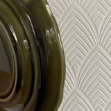 5 Lunéville Moss Green dessert plates.