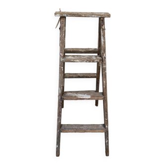Old double stepladder