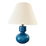 Vintage 60s lamp in cracked blue glazed ceramic – Design Space