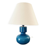 Vintage 60s lamp in cracked blue glazed ceramic – Design Space