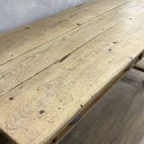 Genuine old farmhouse table stripped and varnished
