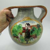 Louis Baude Montigny on Loing vase ball scenery of two impressionist landscapes