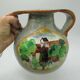 Louis Baude Montigny on Loing vase ball scenery of two impressionist landscapes