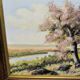 Landscape painting of flowering trees, Huguette Eichwald