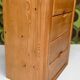Vintage solid pine chest of drawers Danish Scandinavian style 1980s