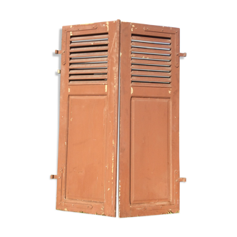 Pair of old wooden shutters