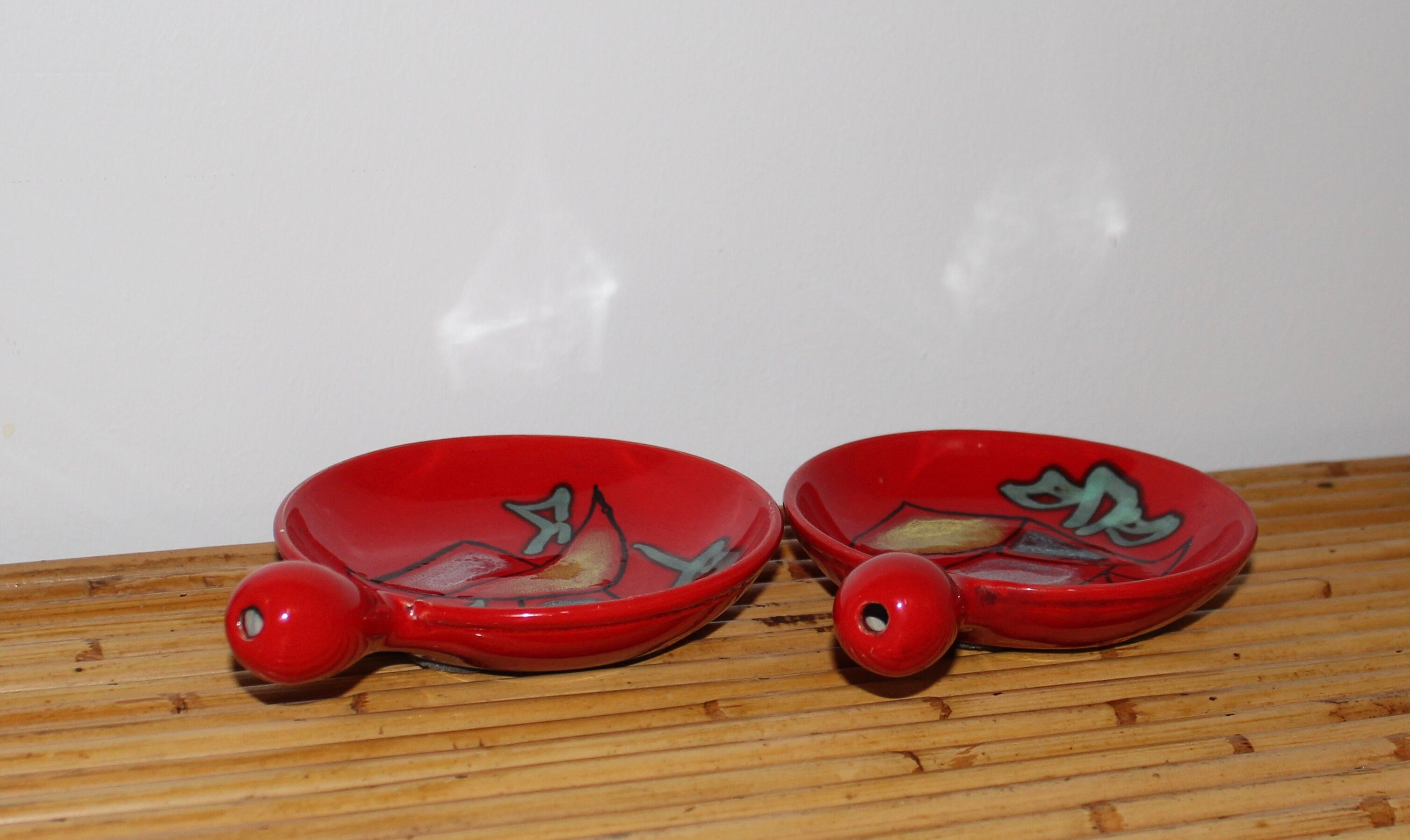 Set of two cups cerenne vallauris 1950