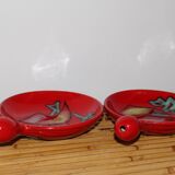 Set of two cups cerenne vallauris 1950