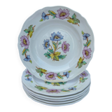 Set of 6 deep plates Moulins des Loups et Orchies