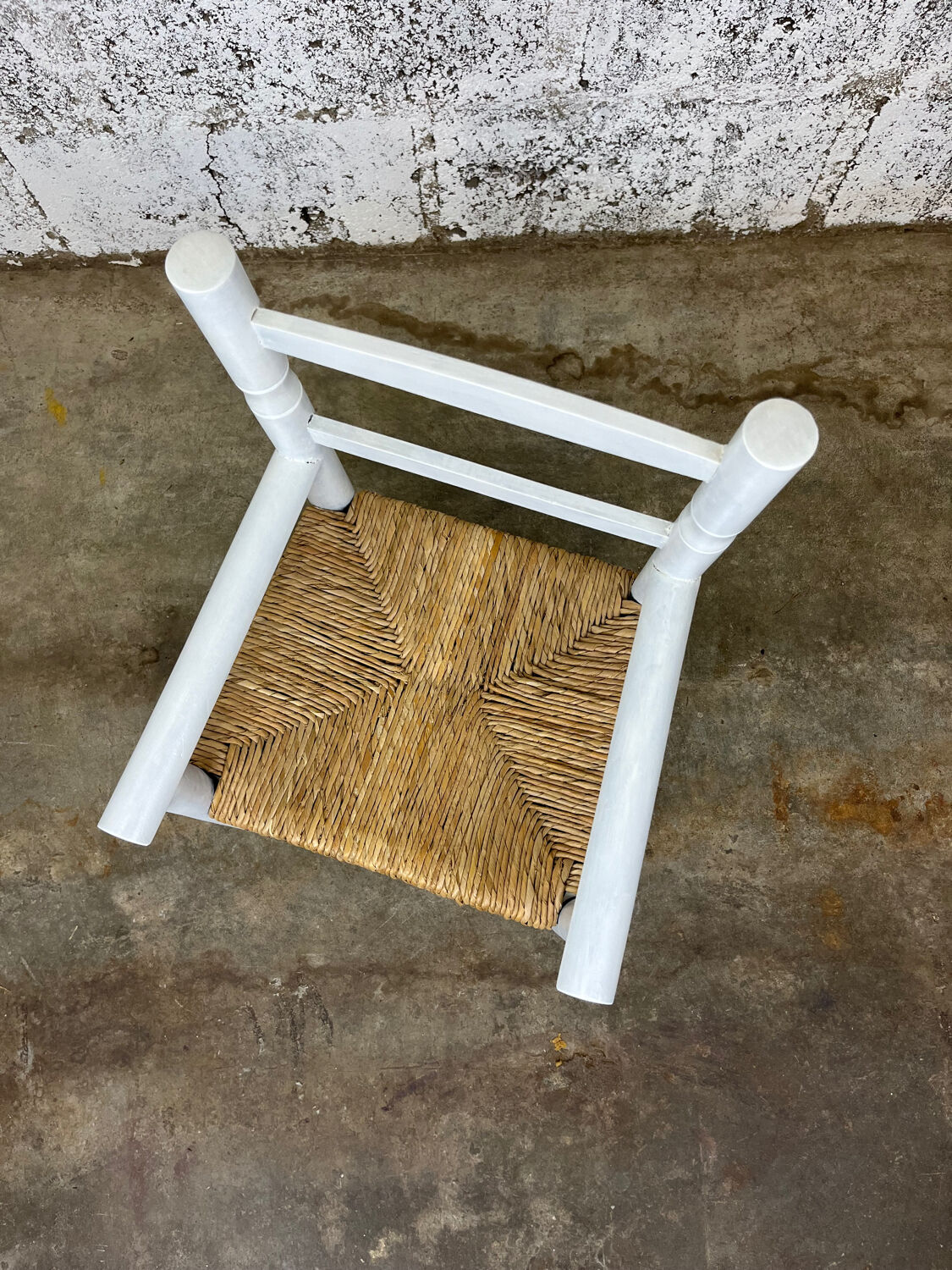 Chaise paillée enfant