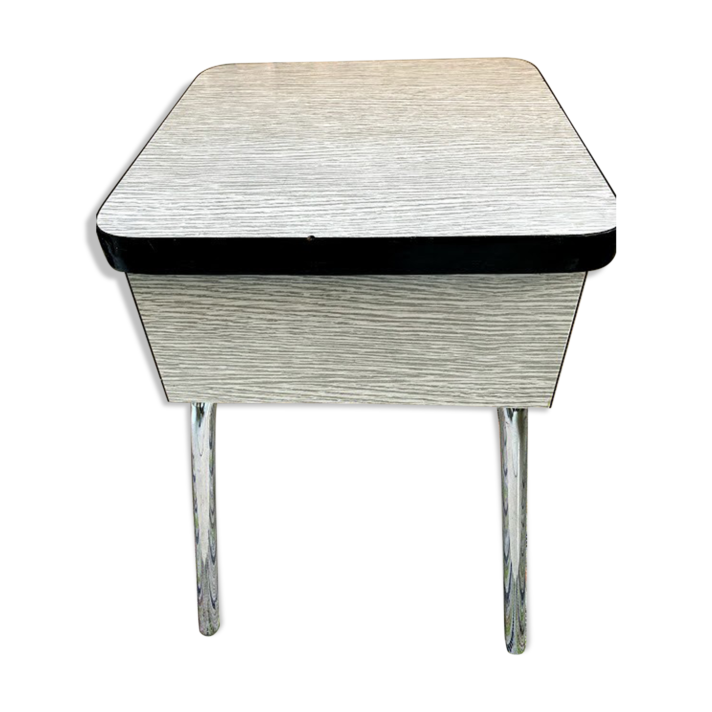 Vintage white formica chest