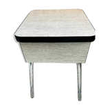 Vintage white formica chest