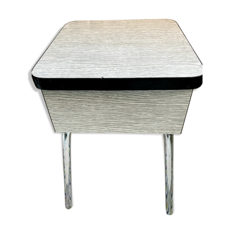 Vintage white formica chest