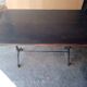 110cm bistro table with solid wood top