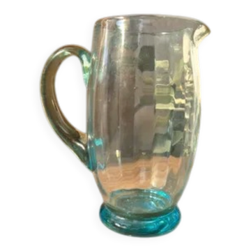 Carafe vintage verre bullé