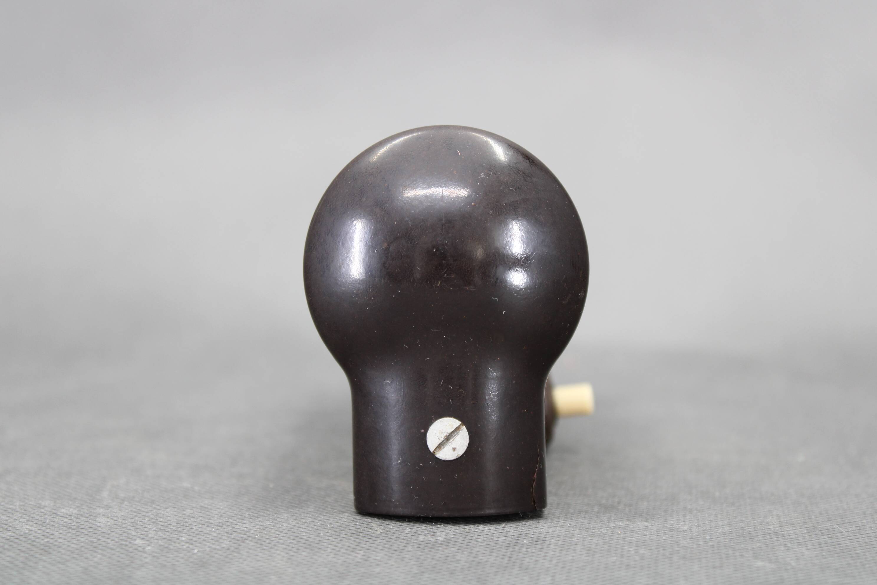 Czechoslovak Art Deco Bakelite Tubular Wall Light with Milk Glass, 1940s