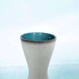 Vintage vase W-Germany flowers from the 1960s, natural boho tones.