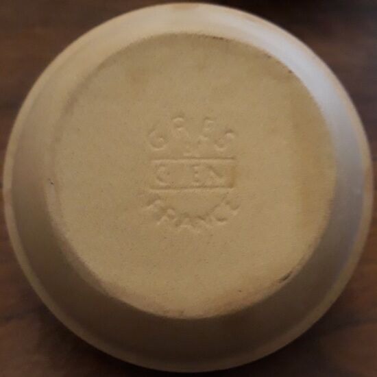 Set of 4 stoneware ramekins Gien, 80s