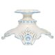 White and blue ceramic chandelier from the 20th century, France, 1960s.