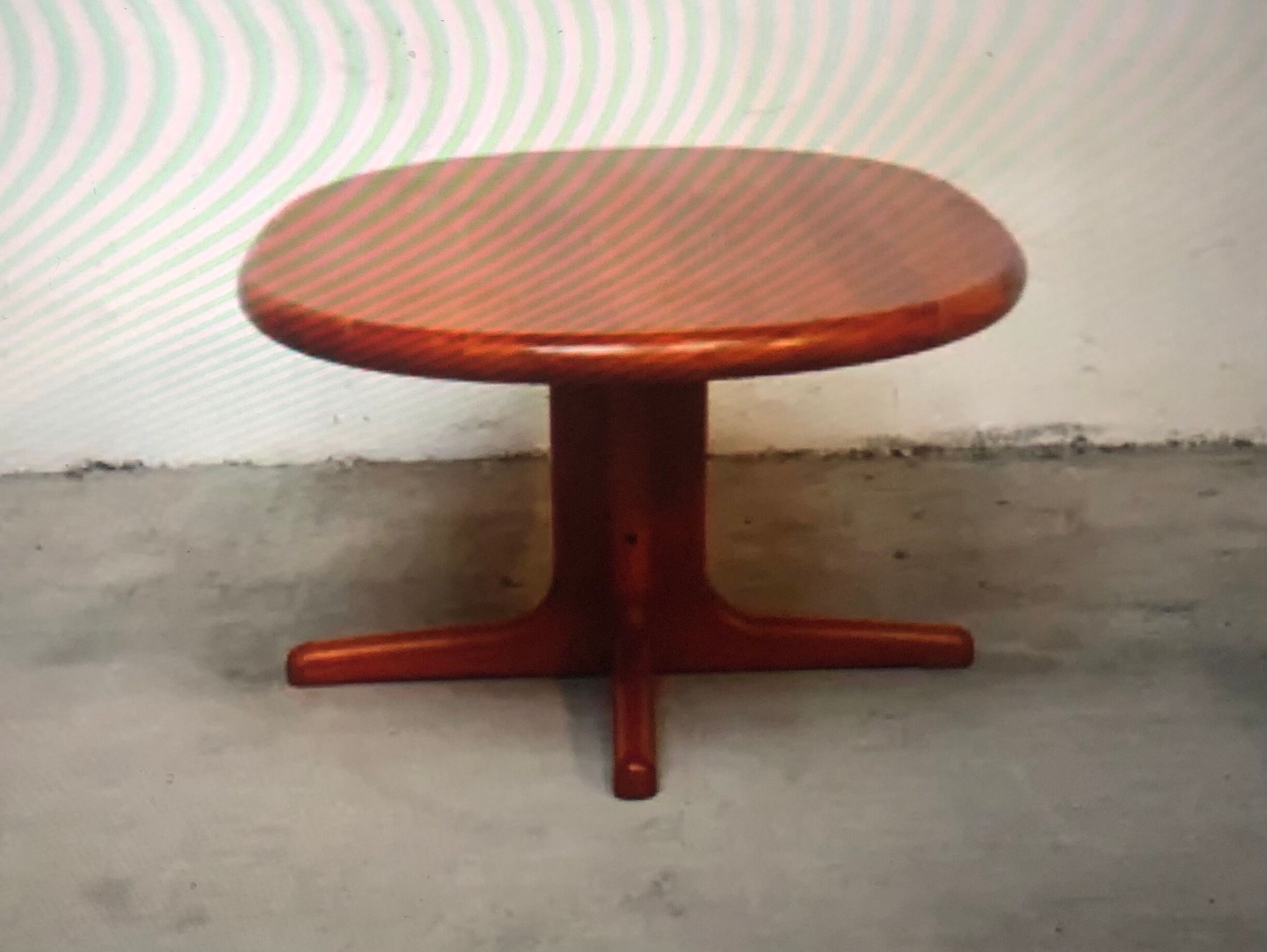 Oval coffee table Glostrup teak 60s