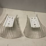italian murano glass sconces, set of 2
