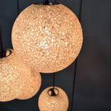 Vintage five-globe ceiling lamp 1960