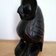 Chouette en bois sculpté vintage