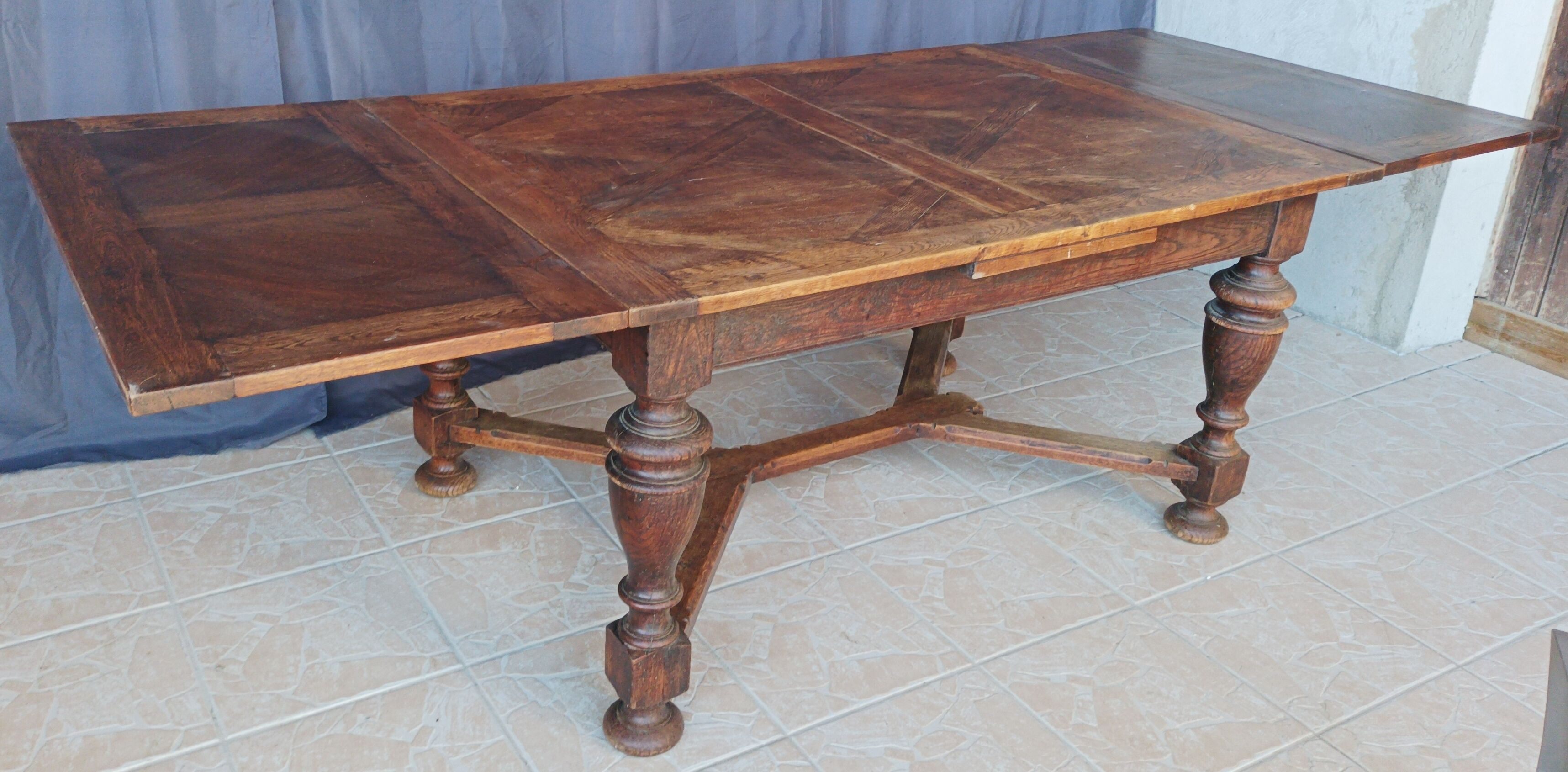 Rustic table XIXth in oak