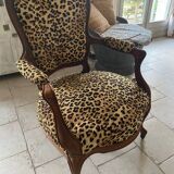 Louis Philippe period Leopard armchair