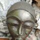 African tribal ashanti brass mask
