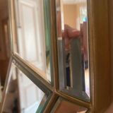 Hexagonal art deco mirror
