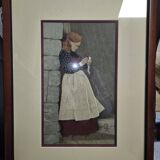 Claude Roussel: embroidery with silk thread