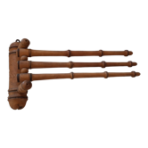 Wooden towel rack