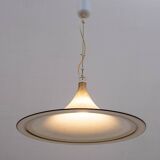 Mid-Century Modern Italian Chandelier Hat Murano Glass, 1970