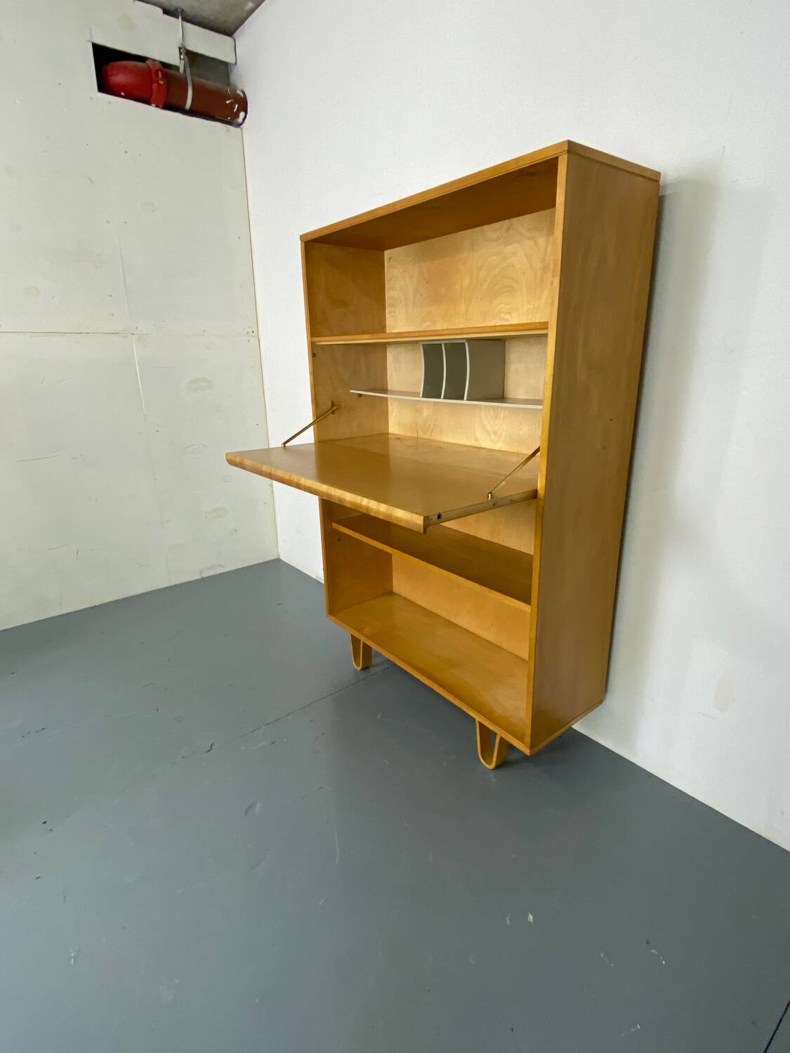 Bureau de Secrétaire Highboard Moderniste Mid-Century Bb04 par Cees Braakman pour Pastoe, 1950s