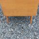 Vintage chest of drawers in light oak and rattan with tapered legs, 3 drawers from the 1950s.