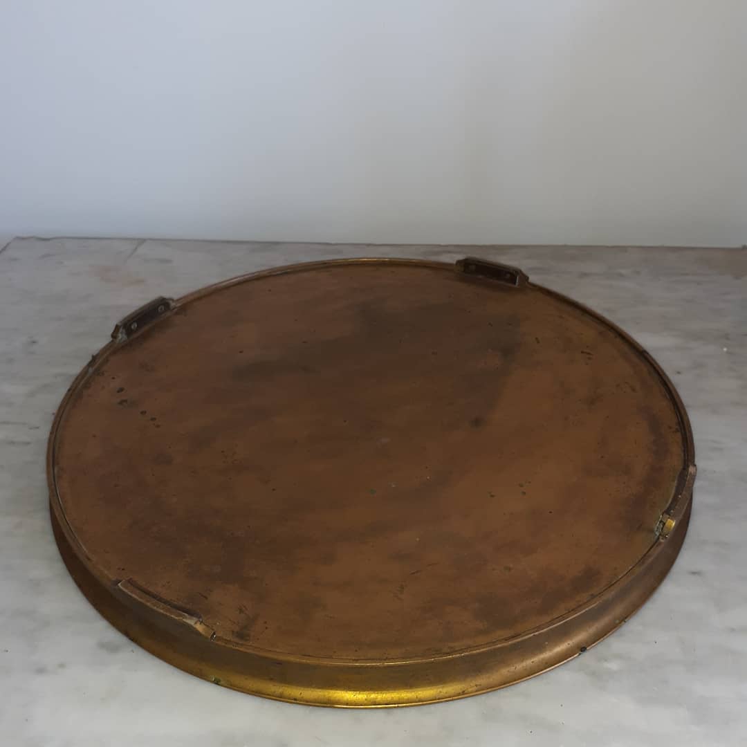 19th century bronze and mirror table centre
