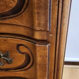 Chest of drawers with walnut drawers
