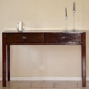 Console table wood stained and varnished old 20th century
